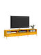 vidaXL TV-Ständer Metall Gelbe Senfgelb M202xT39xH43.5cm