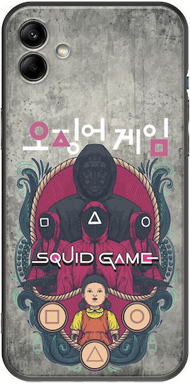 Squid Game Samsung Galaxy F04 Schwarzes TPU Schwarzes Silikon