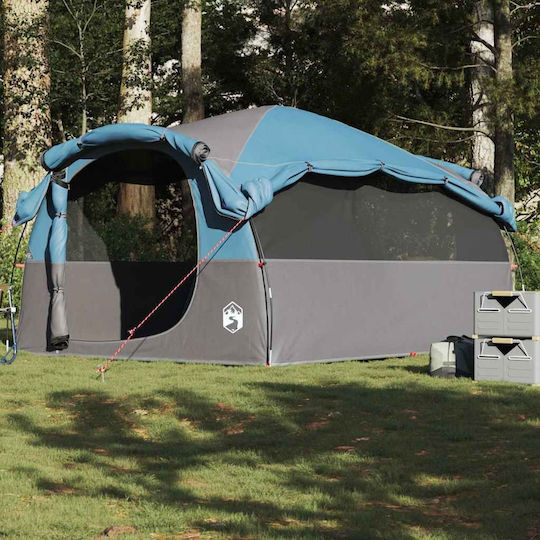 vidaXL Campingzelte Tunnel Blau für 6 Personen 564x260x185cm