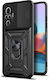 Techsuit Camshield Umschlag Rückseite Silikon Schwarz (Redmi Note 10 ProOnePlus 10 Pro)
