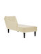 Recliner Tesatura Bej L140xW56xH66cm