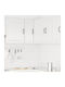 Ъглов Шкаф Окачен Gloss White 57x57x60бр
