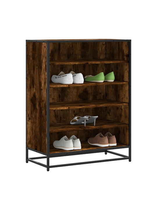 Metallic Shoe Organizer Brown