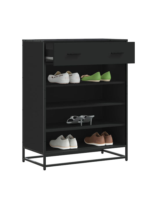 Metallic Shoe Organizer Black