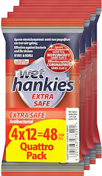 MEGA Wet Hankies Handdesinfektionsmittel 4x12 Stück
