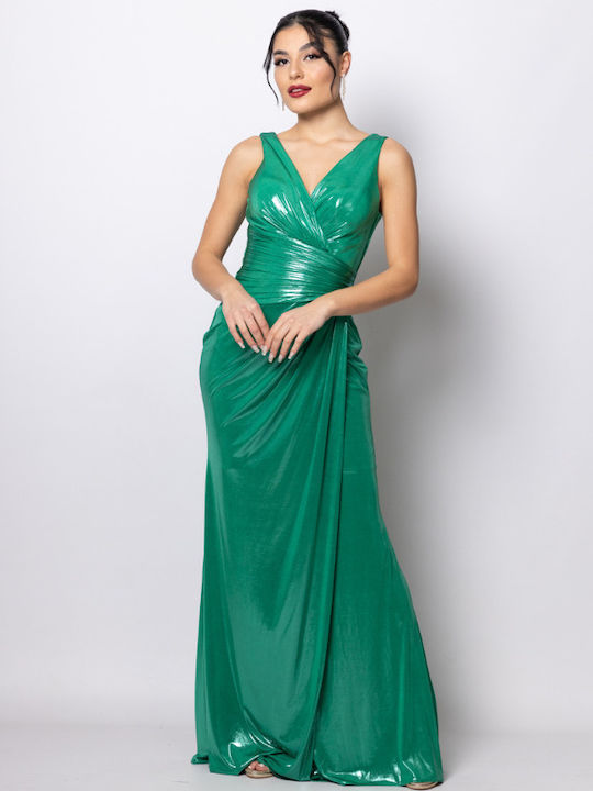 Ixora Maxi Dress for Wedding / Baptism Green