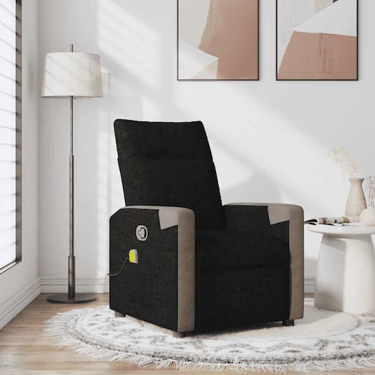 Relaxsessel Friseurwaschbecken mit Fußhocker Black 69x86x100cm