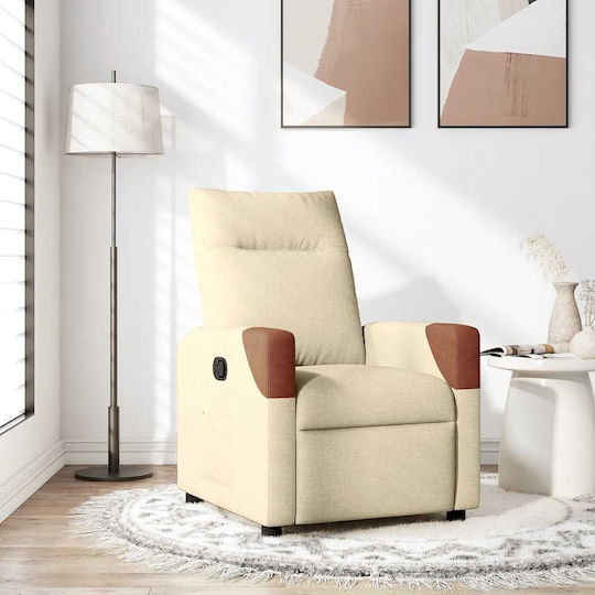 Relax με Υποπόδιο 69x86x100cm Κρεμ Relax με Υποπόδιο 69x86x100cm Κρεμ