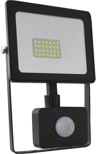 LED Прожектор 20W Студено Бяло 6000K с Motion Sensor
