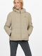 Kurz Damen Puffer Jacke für Winter Simply Taupe