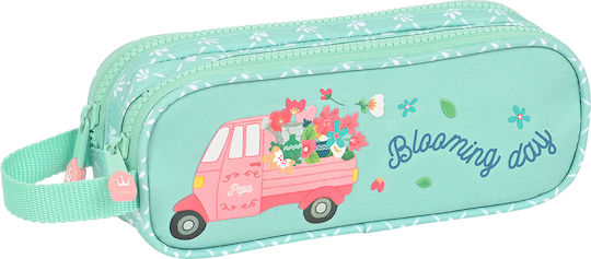 Safta Pencil Case with 2 Compartments Blue
