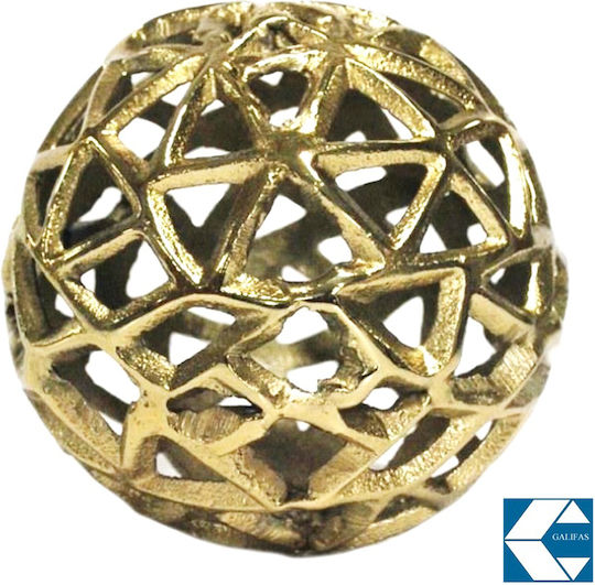 Dekorative Metallkugel Gold 15x15x15cm Galifas 8583547 Galifas