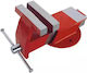 Eastman Fixed Bench Vise Made of Cast Iron with Maximum Opening 100mm