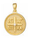 Pendant Kids Talisman Double Sided Konstantinato made of Gold 14K 050785
