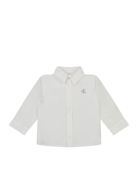 Παιδικό Πουκάμισο Μακρυμάνικο Bright White