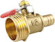 Laize Pneumatic Flexible Hose Connector Copper Ball Valve Specification External 4-barb 10mm