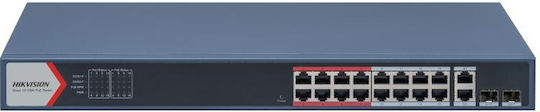 Hikvision DS-3E1318P-EI(B) Managed L2 PoE+ Switch with 16 Ethernet Ports