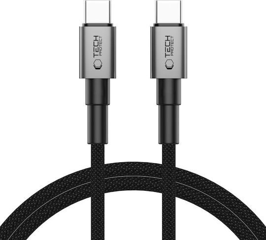 Tech-Protect Ultraboost USB 2.0 Cable USB-C Male - USB-C 60W PD Gray 1m