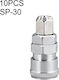 Laize Sp-30 10 Pcs C-type Self-lock Air Tube Pneumatic Quick Fitting Connector