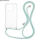 Sonique Armor Clear Silicone Case with Cord for...