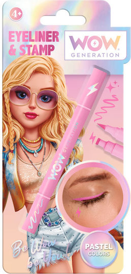 WOW Generation Pastel Eyeliner Με Σφραγίδα Παιδικό Μακιγιάζ Ροζ (Διάφορα Σχέδια) 1τμχ
