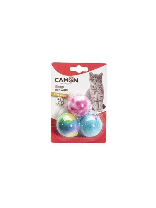 Camon Πολύχρωμες Χνουδωτές Μπαλίτσες Ήχο 3τμχ/3cm Camon Πολύχρωμες Χνουδωτές Μπαλίτσες Ήχο 3τμχ/3cm