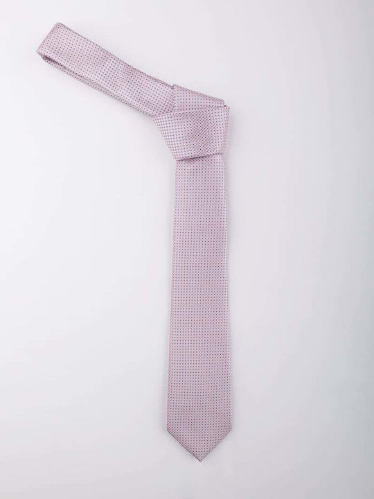 Diego Conte Herren Krawatte Gedruckt PINK / GREY