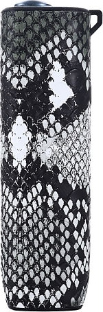 Iqos Iluma One Snake Pattern Tpu+pu Ηλεκτρονική Προστατευτική Θήκη Τσιγάρων Κορδόνι Γκρι Λευκό