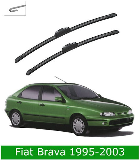 Σετ Υαλοκαθαριστήρες Εμπρός Fiat Brava 1995-2003 55cm 47,5cm Bosch Aerotwin 3398000129 22" & 19" 2 Τεμάχια