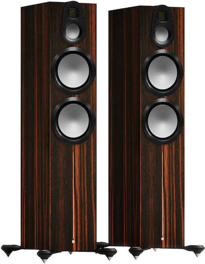Monitor Audio Gold 500 6G Ζεύγος Ηχείων Hi-Fi Δαπέδου 600W 3 Δρόμων Π38.3xΒ47.5xΥ115.5εκ. Macassar