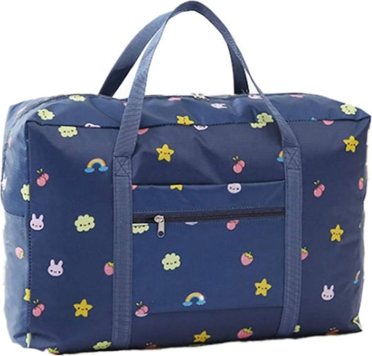 Bag Sack Voyage Navy Blue Fabric L47xW16xH33cm