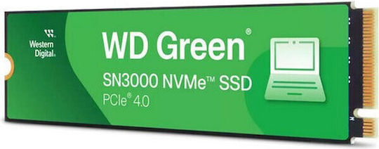 Western Digital Green SN3000 SSD 1TB τύπου M.2 με σύνδεση PCI Express 4.0 WDS100T4G0E-00CPS0 Bulk