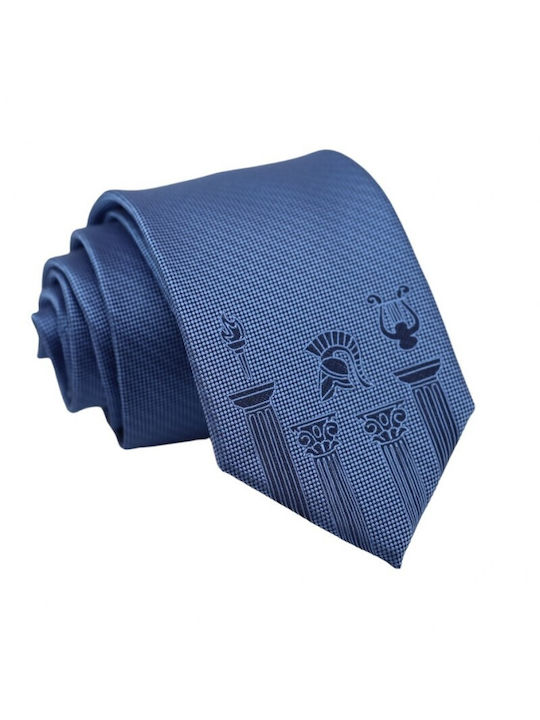 Dark Teal Ancient Greek Tie 8cm