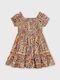 Girls Dress Short Sleeve Set with Accessories Grenadine