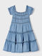 Rochie pentru Copii Mâneca scurta Denim Blue