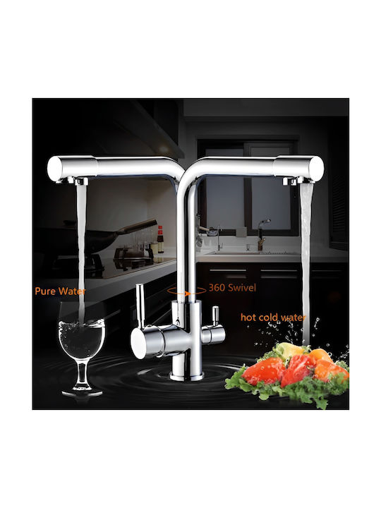 Bonken Kitchen Faucet Counter Silver