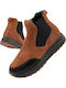 Beverly W Leather Women's Ankle Boots Beige