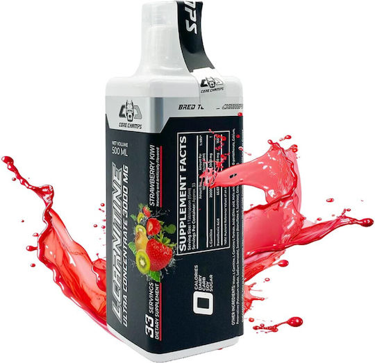 Core Champs L-Carnitine Liquid с Карнитин 3000мг и Вкус Strawberry Kiwi 500мл