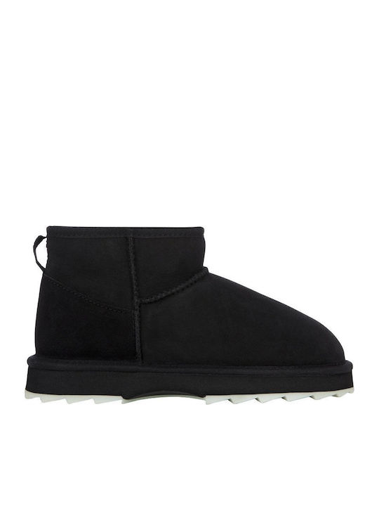 Sharky Micro Ghete Dama De Piele Negru