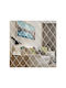 Decorative Stickers Acrylic Mirror Background Rhombus Seam Specification Silver Medium