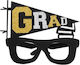 Funny Glasses 3 Pcs Graduation Season School Shape M Model