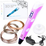 Jokomisiada 3D Pen Magic Pen 3d & Refills Pink