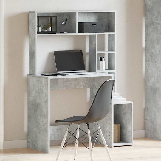 Computer Office Wooden Gray 100x45x140cm