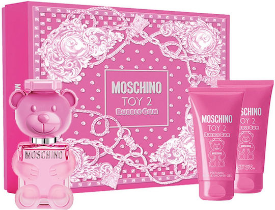 Moschino Toy 2 Bubble Gum Damen Set mit Body Lotion 3Stück