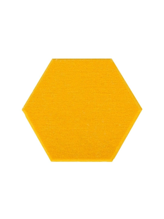 Wall Decoration Polyester Fibers Soundproofing Cotton Sound-Absorbing Board Style Without Glue Orange Yellow