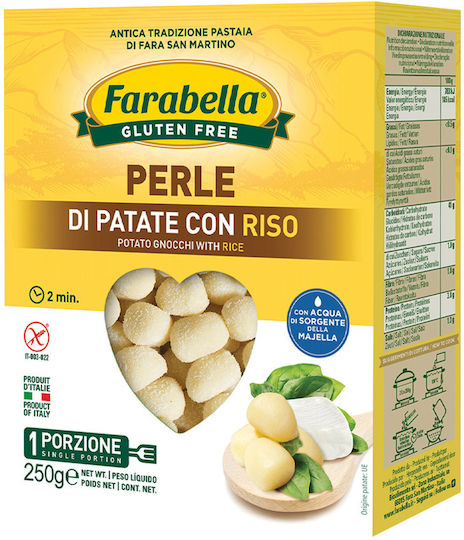 Farabella Νιόκι Μικρά Gnocchi Perle Chicche Πατάτας Ρυζιού Χωρίς Γλουτένη 250gr