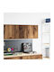 Wall Living Room Cabinet made of Particle Board Brown 40x30x41cm