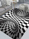 3D Geometric Stereo Trap Vision Carpet Living Room Bedroom Dimensions 60x90cm Rectangular Visual C