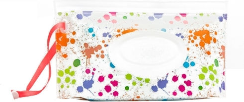 Baby Eva Wet Wipes Bag Portable Flip Removable Sanitary Wet Wipes Bag Color Spray