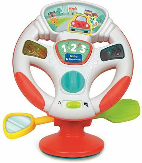 Baby Clementoni Baby Activity Steering Wheel with Lights and Sounds for 10+ Months